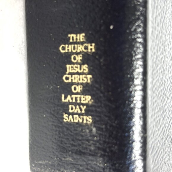 Latter-day Saints 1979 Holy Bible King James Version LDS Black Leather EUC - Picture 14 of 16